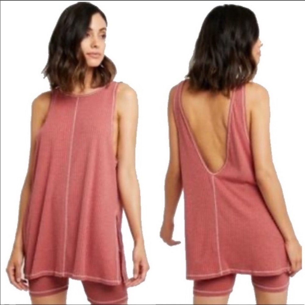 NWT Free People “Take Two” Sleepwear Set in Auburn